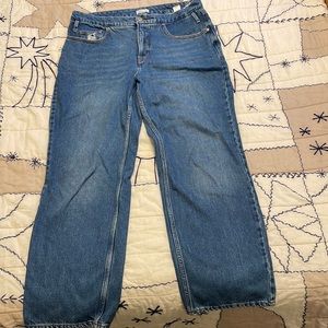 Good American 90’s Baggy Straight Leg High Rise Jean